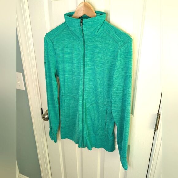 Marmot Full Zip Light Weight Athletic Jacket Heather Green Medium - Picture 9 of 12